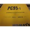 Komatsu PC95-1 Hydraulic Excavator Operation &amp; Maintenance Manual #1 small image