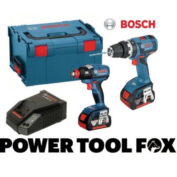 Bosch GSB 18V-EC plus GDX18V-EC 2 4.0AH Batteries 0615990GG7 3165140818834 #1 image