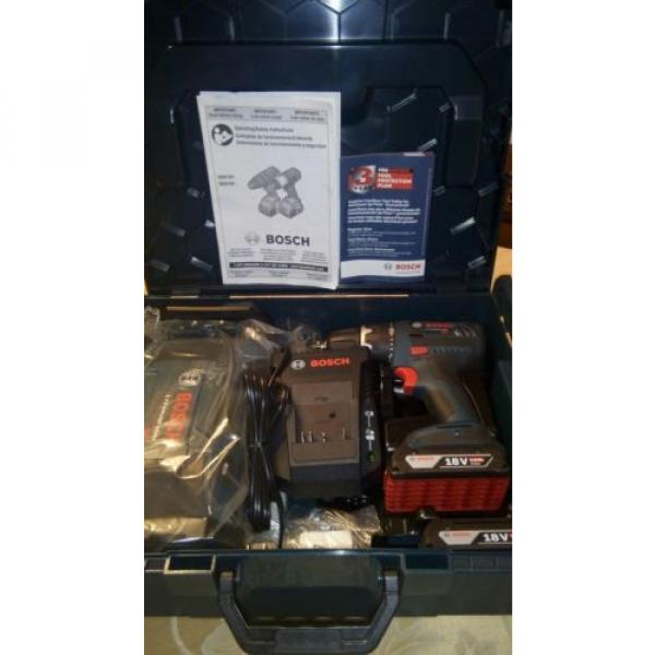 Bosch 18v Li-Ion Combo Drill/Driver Kit w / Bonus AM-FM Radio #2 image