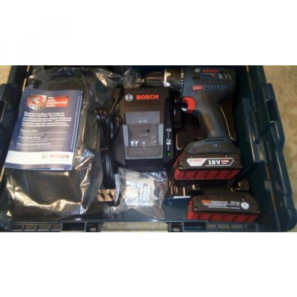 Bosch 18v Li-Ion Combo Drill/Driver Kit w / Bonus AM-FM Radio #3 image