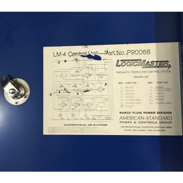 Logic Mexico Australia Master Control Panel- P90068 American Standard/ Wabco / Rexroth #4 image