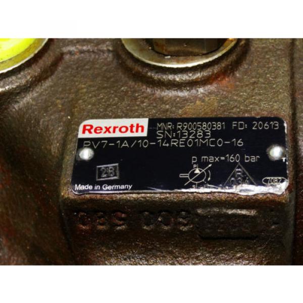 Rexroth Japan Australia Bosch PV7-1A/10-14RE01MC0-16  /  R900580381  /  hydraulic pump  Invoice #4 image