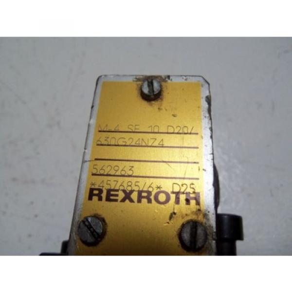 REXROTH Canada USA M-4SE10D20/630G24NZ4 *USED* #5 image