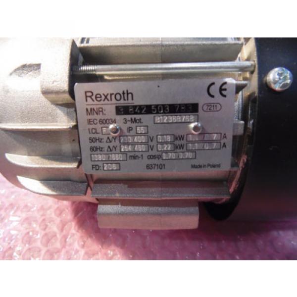Drehstrommotor Rexroth MNR 3842503783 230/400V 0,18KW 1380UpM unbenutzt #2 image