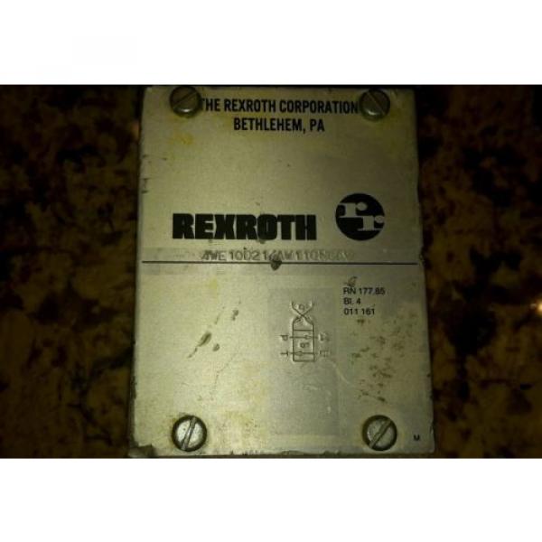REXROTH Canada Japan 4WE10D21/AW110NDAV SOLENOID VALVE HYDRAULIC HYDRO NORMA $199 #2 image