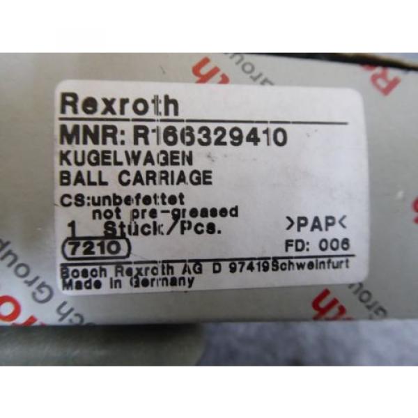 NEW Italy France REXROTH LINEAR BEARING # R166329410 #1 image