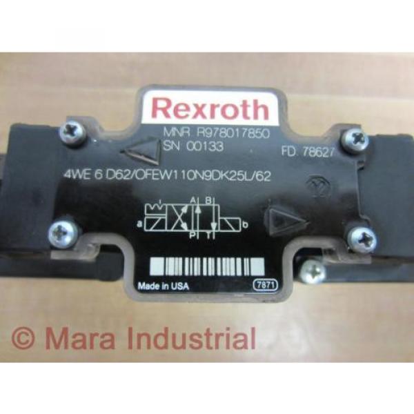 Rexroth Dutch Australia Bosch R978017850 Valve 4WE 6 D62/OFEW110N9DK25L/62 - New No Box #8 image