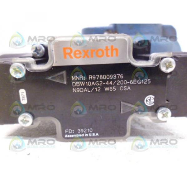 REXROTH Canada Italy R978009376 DBW10AG2-44/200-6EG125N9DAL/12 W65 CSA *NEW NO BOX* #4 image