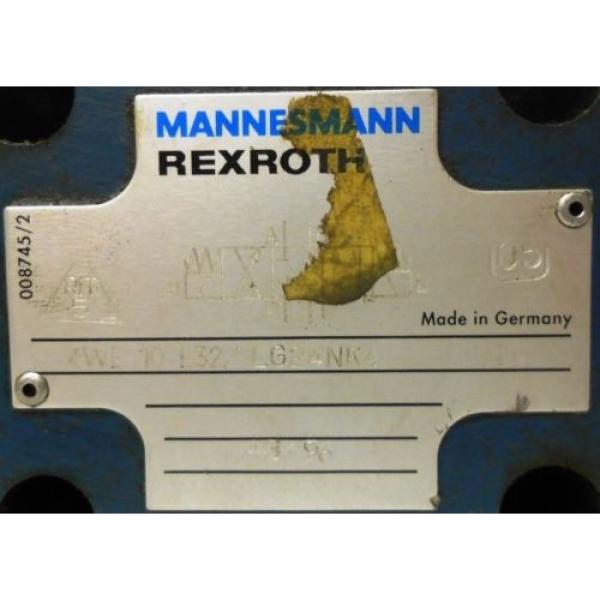 REXROTH Japan France MANNESMANN SOLENOID ACTUATED HYDRAULIC VALVE 4WE10E32/LG24NK4 #2 image