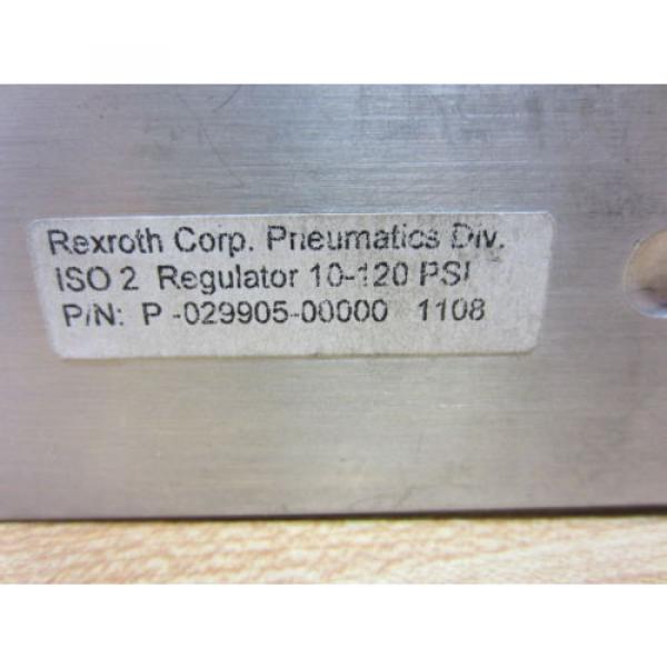 Rexroth Dutch Germany Bosch Group P-029905-00000 Valve 10-120 PSI P02990500000 - Used #3 image