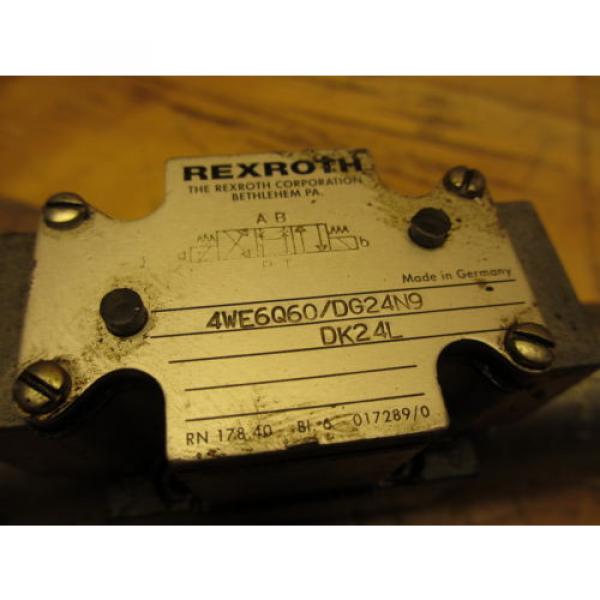 Rexroth Italy Italy 4WE6Q60/DG24N9DK24L Hydraulic Directional Valve 24VDC Hydronorma #2 image