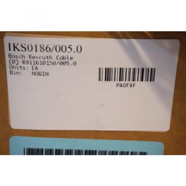 NEW Italy Mexico BOSCH REXROTH IKS0186 / 005.0 I/O CABLE R911610150/005.0 IKS01860050 #2 image