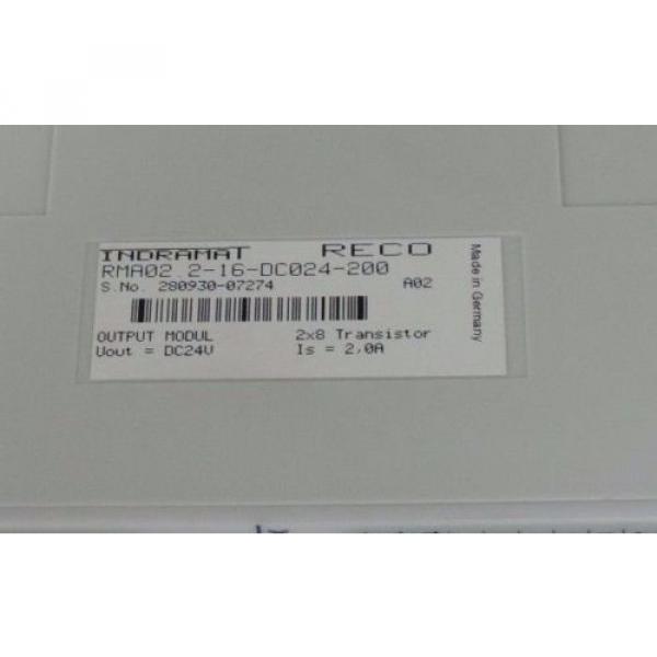 NEW Germany Dutch REXROTH INDRAMAT RMA02.2-16DC024-200 OUTPUT MODULE 24VDC, 2AMP #4 image