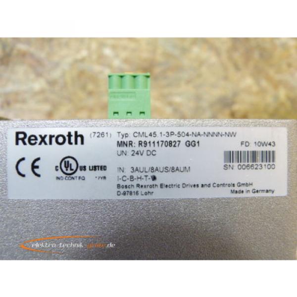 Rexroth Japan Dutch CML45.1-3P-504-NA-NNN-NW / MNR R911170827 Indra Control   &gt; ungebraucht! #3 image