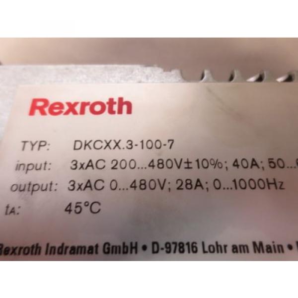 REXROTH Russia Singapore / INDRAMAT DXCXX3-100-7 ECO DRIVE SERVO DRIVE - USED - DKC06.3-100-7-FW #2 image
