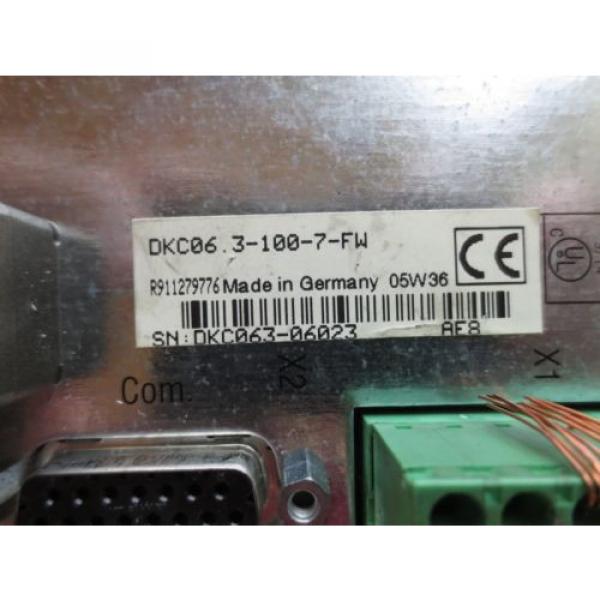 REXROTH Russia Singapore / INDRAMAT DXCXX3-100-7 ECO DRIVE SERVO DRIVE - USED - DKC06.3-100-7-FW #7 image