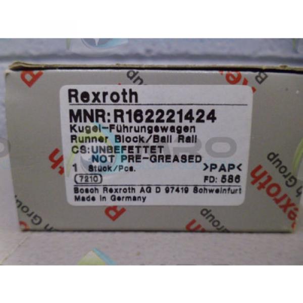 REXROTH Japan Germany R162221424 RUNNER BLOCK *NEW IN BOX* #1 image