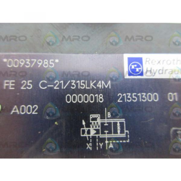 REXROTH FE25C-21/315LK43 FLOW CONTROL VALVE Origin NO BOX #4 image