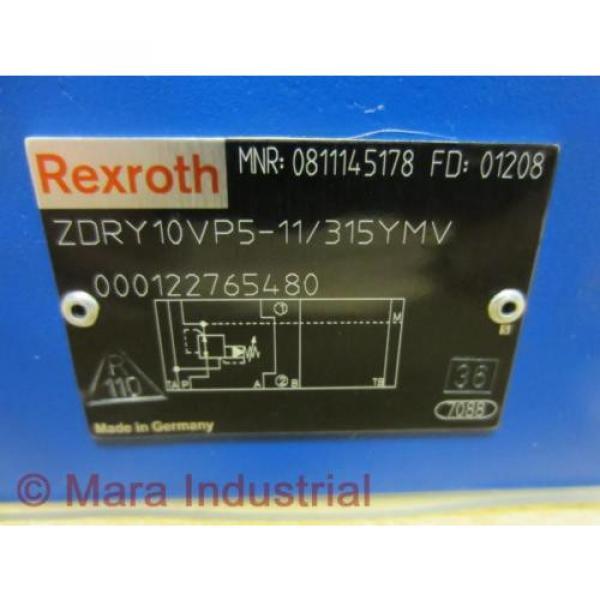 Rexroth India Singapore Bosch 0811145178 Valve ZDRY10VP5-11/315YMV - New No Box #6 image