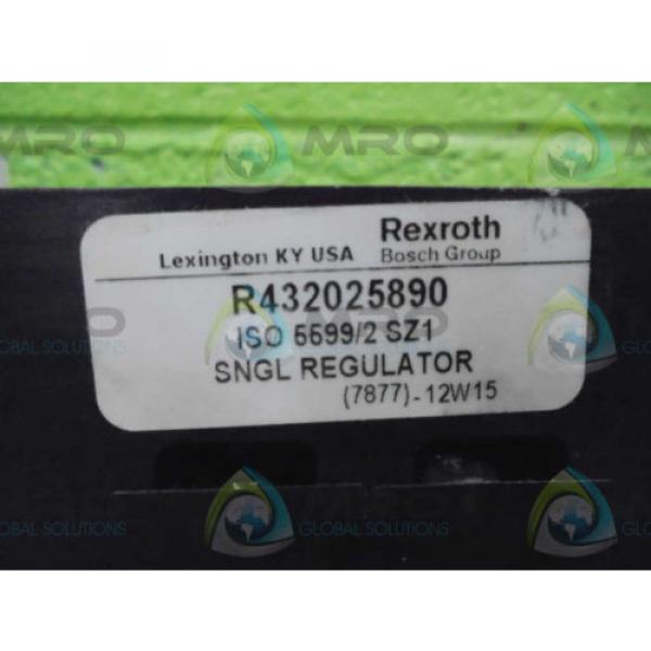 REXROTH China Italy R432025890 SNGL REGULATOR  *NEW AS IS* #1 image