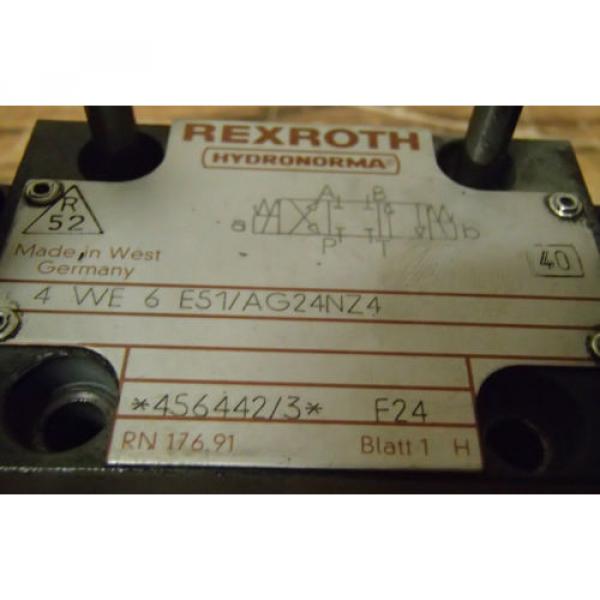 Rexroth Germany Greece Directional Control Valve 4-WE-6-E51/AG24NZ4_4WE6E51AG24NZ4_456442/3 F24 #4 image