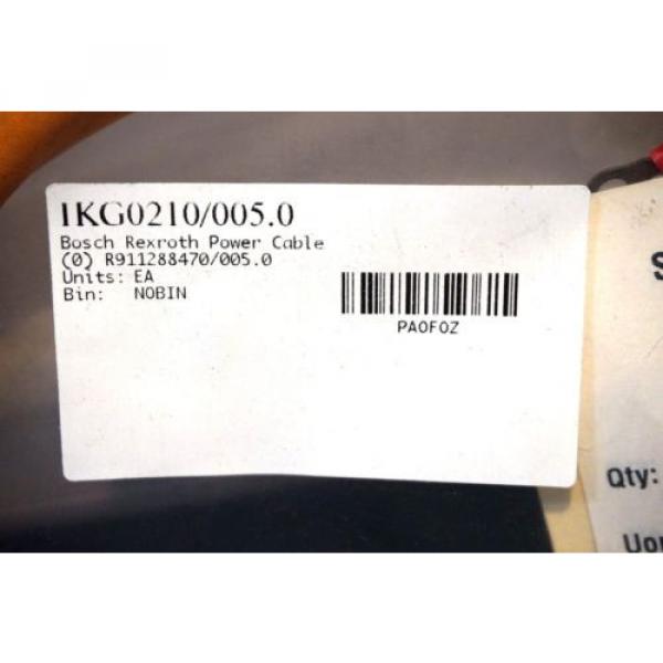 NEW Korea Russia BOSCH REXROTH IKG0210 / 005.0 POWER CABLE R911288470/005.0 IKG02100050 #2 image