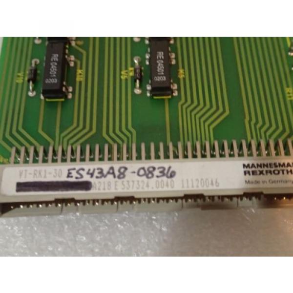 WARRANTY Russia France REXROTH RK1S 3X VT-RK1-30 3X ES43A8-0836 RELAY AMPLIFIER CARD #8 image