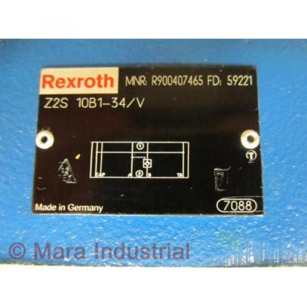 Rexroth China Greece Bosch R900407465 Valve Z2S 10B1-34/V - New No Box #2 image