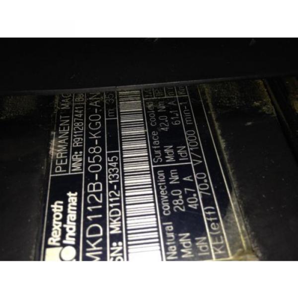 REXROTH China Japan INDRAMAT MKD112B-058-KG0-AN MOTOR &amp; LEM-RB112C2XX COOLING FAN USED (2F) #2 image