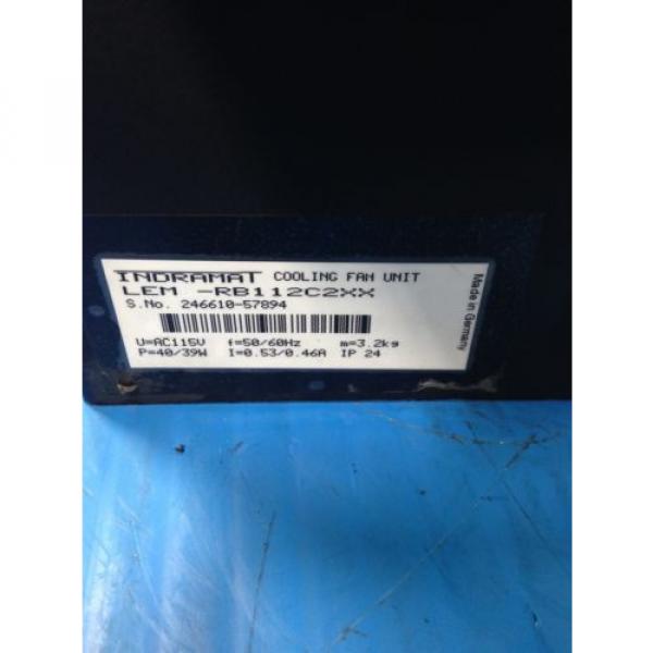 REXROTH China Japan INDRAMAT MKD112B-058-KG0-AN MOTOR &amp; LEM-RB112C2XX COOLING FAN USED (2F) #8 image