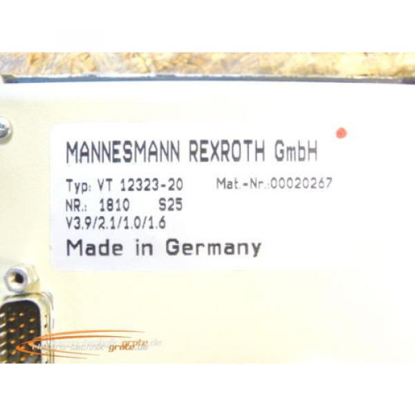 Mannesmann Mexico Russia Rexroth VT 12323-20 Bedienpanel BF-1 Nr. 00020267 #3 image