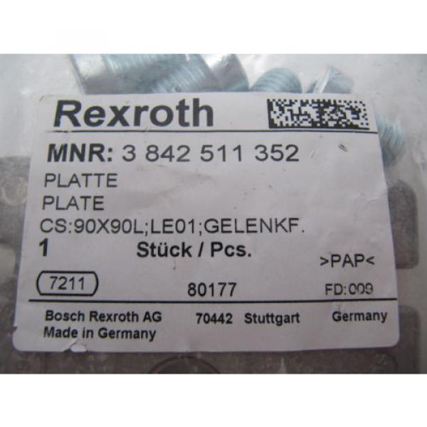 (NEW) France china Bosch Rexroth 90X90 Extrusion End Plate CS:90X90L;LE01;GELENKF 3842511352 #2 image