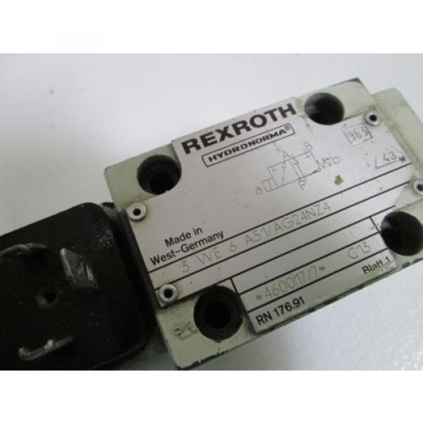 REXROTH Canada china VALVE 3 WE 6 A51/AG24NZ4  *USED* #2 image