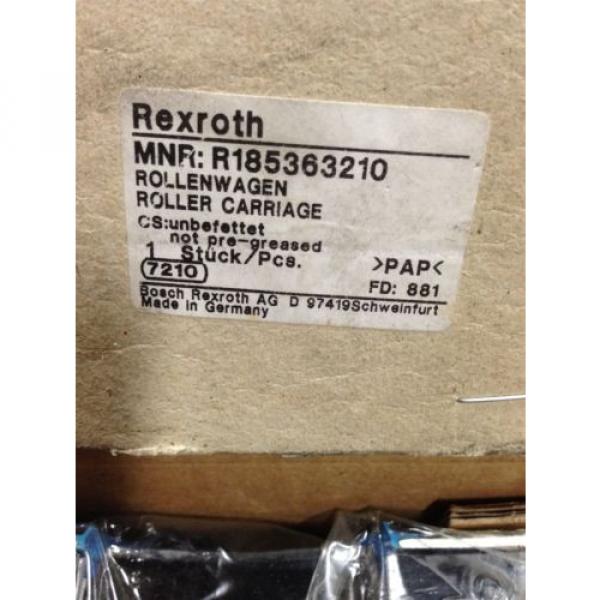 NEW China Greece REXROTH R185363210 ROLLER CARRIAGE RUNNER BLOCK (J4) #2 image