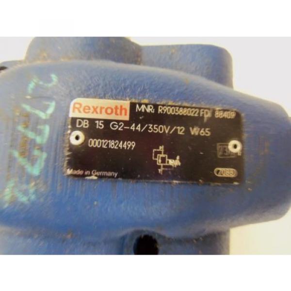 REXROTH Italy Greece DB 15 G2-44/350V/12 W65 VALVE RELIEVE PILOT OPERATED R900388022 *USED* #2 image
