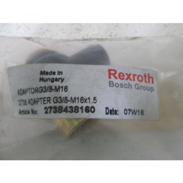 REXROTH Russia Germany 2738438160 ADAPTORG3/8-M16 *NEW IN A BAG* #1 image