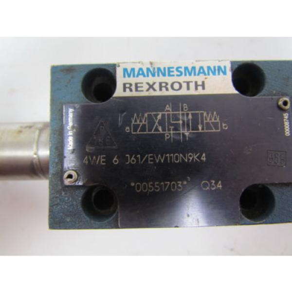 Rexroth Mexico Italy 4WE 6 J61/EW110N9K4 00551703 Directional control valve w/o coils #5 image