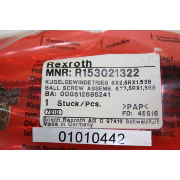 Bosch Singapore china Rexroth Kugelrollspindel Ballscrew  8x2,5  R153021322 #2 image