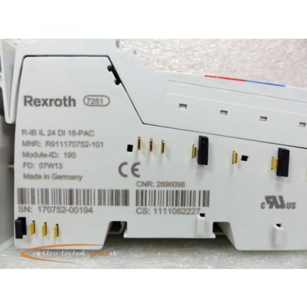 Rexroth Italy Germany R-IB IL 24 DI 16-PAC Modul R911170752-101 &gt; ungebraucht! &lt; #2 image