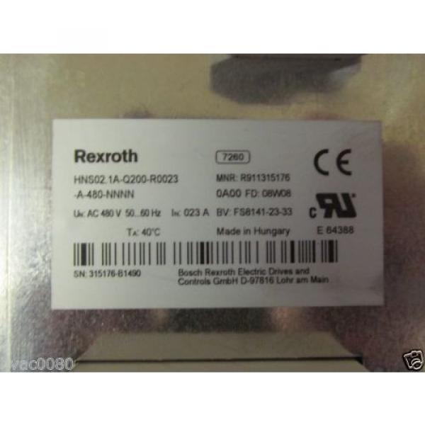 REXROTH Singapore Mexico HNS02.1A-Q200-R0023-A-480-NNNN INDRADRIVE 380/480 23 AMP NEW SURPLUS #2 image