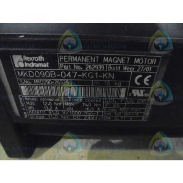 REXROTH Dutch Mexico INDRAMAT MKD090B-047-KG-KN MOTOR  *NEW IN BOX* #2 image
