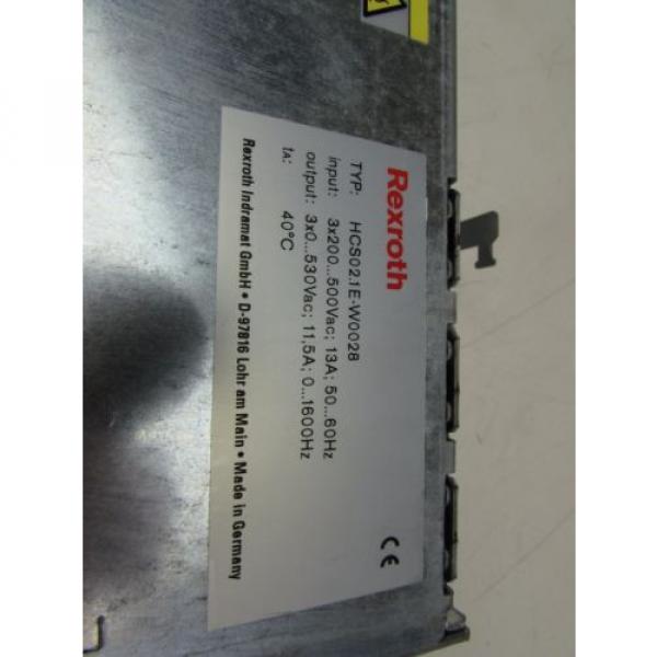 REXROTH Russia Korea HCS02.1E-W0028-A-03-NNNV SERVO DRIVE AMPLIFIER EXCELLENT USED TAKEOUT !! #7 image