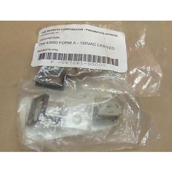 Lot India Australia 2 NEW Rexroth Bosch Lighted Solenoid connector P-067261-00000 #1 image