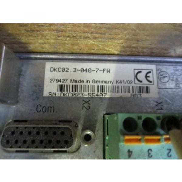 REXROTH Canada china INDRAMAT ECO DRIVE CONTROLLER FWA-ECODR3-SGP-03VRS-MS DKC02.3-040-7-FW #2 image
