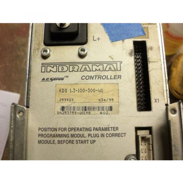 REXROTH USA India INDRAMAT KDS1.3-100-300-W1 POWER SUPPLY AC SERVO CONTROLLER DRIVE #2 #2 image