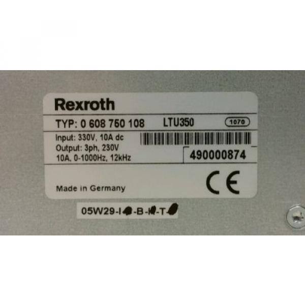 Bosch Australia Korea Rexroth 0608750108, Rexroth  LTU 350, #2 image