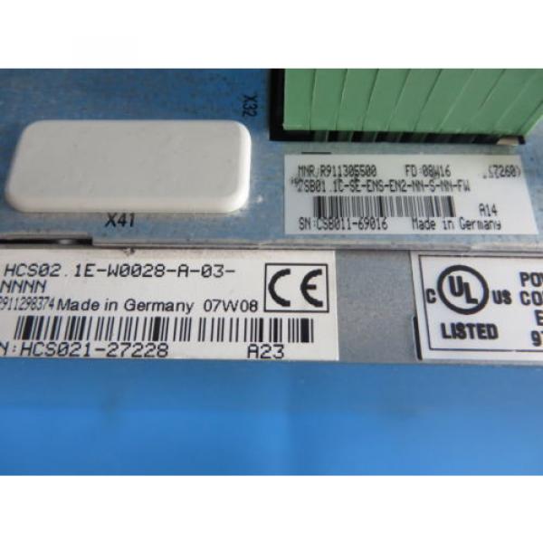 Rexroth Canada Japan IndraDrive C HCS02.1E-W0028-A-03-NNNN Drive Converter -  Unit1 #3 image