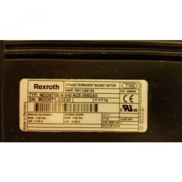 Rexroth Canada USA 3-Phase Permanent Magnet Motor MDD071B-N-040-N2S-095GA0 #2 image