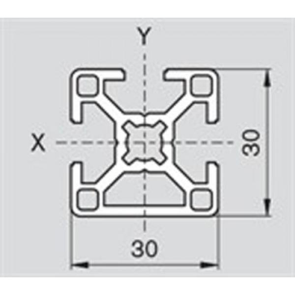 Bosch USA Australia Rexroth 30x30 3N, 8mm, Aluminium Extrusion (Cut to Length) #2 image