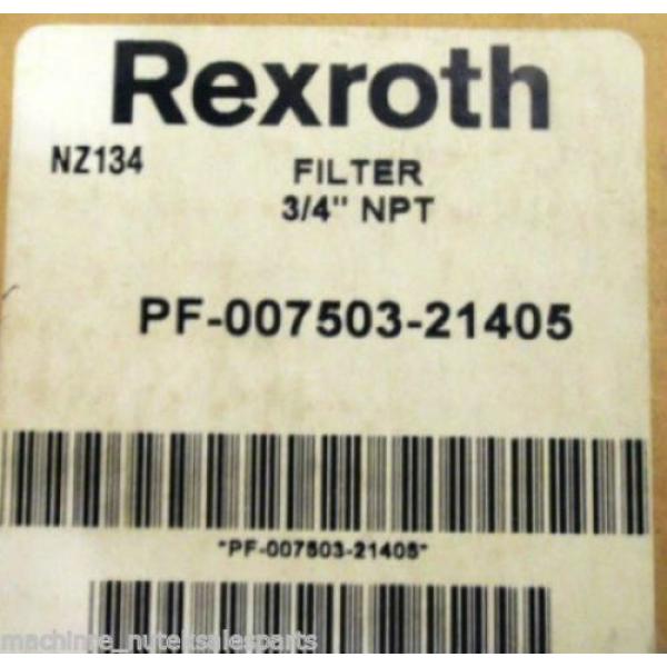 NEW Australia Canada in Box Rexroth Filter 3/4&#034; NPT PF-007503-21405 _ PF00750321405 _ NZ134 #2 image